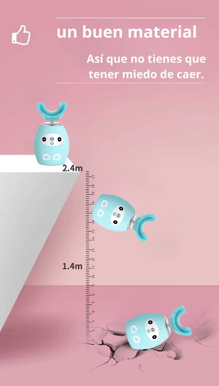 Cepillo de dientes eléctrico para niños de 2 a 7 años