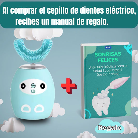 Cepillo de dientes eléctrico para niños de 2 a 7 años